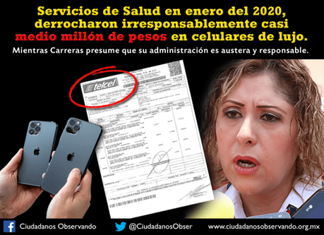 Servicios de Salud gasta medio millón en celulares de lujo durante Enero