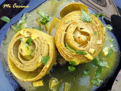 ALCACHOFAS EN AMARILLO