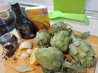 ALCACHOFAS EN AMARILLO