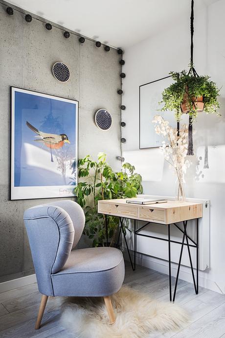 Un loft creativo con ladrillo visto y arte. Un loft creativo con ladrillo visto y arte.