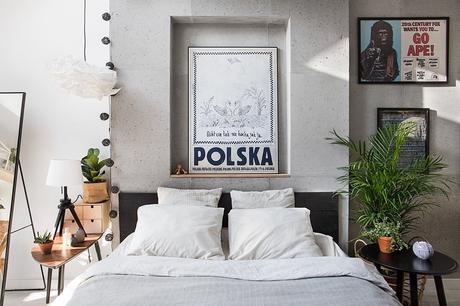 Un loft creativo con ladrillo visto y arte. Un loft creativo con ladrillo visto y arte.