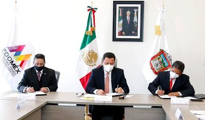 FIRMAN CONVENIO DE COLABORACIÓN COORDINACIÓN ESTATAL DEL SERVICIO PROFESIONAL DOCENTE E INSTITUTO SUPERIOR DE CIENCIAS DE LA EDUCACIÓN