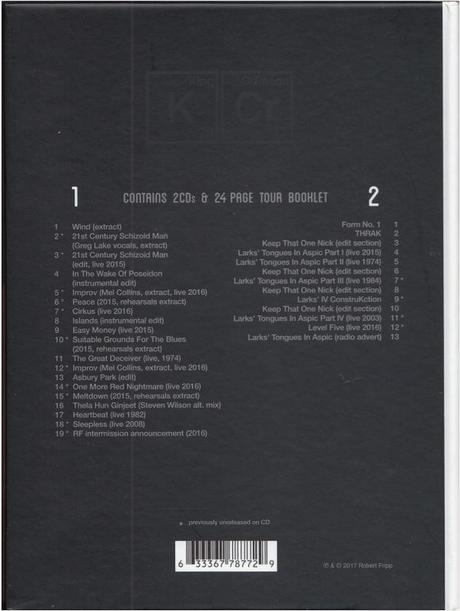 King Crimson - The Elements Tour Box 2017 (2017) King Crimson - The Elements Tour Box 2017 (2017)