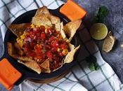 Nachos pollo, bacon queso