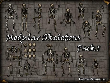 Modular Skeletons - Pack 1, de ForgottenAdventures
