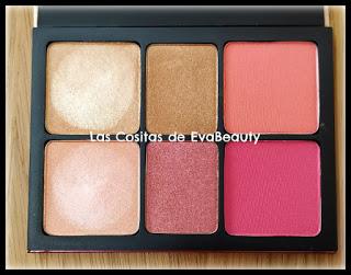 Swatches Paleta Cali Kissed de Smashbox