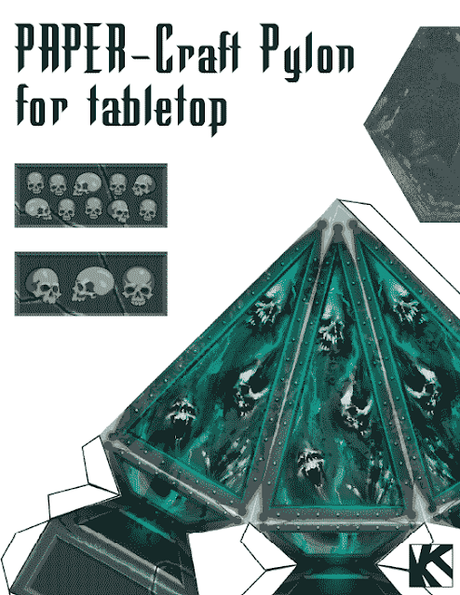 Miniature Paper Craft Pylon, de kirilot