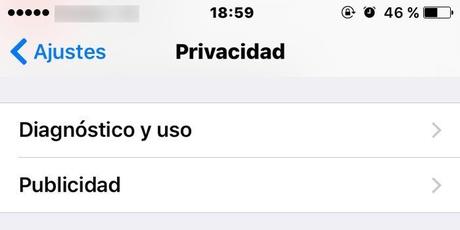 Cómo mejorar la privacidad en tu iPhone o iPad en iOS Privacidad en publicidad y diagnóstico de uso en iPhone con iOS