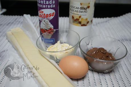 Coca de hojaldre rellena Coca de hojaldre rellena