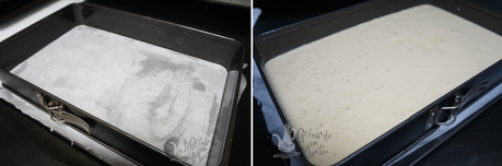 Coca de magdalena con chocolate Coca de magdalena con chocolate