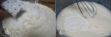 Coca de magdalena con chocolate Coca de magdalena con chocolate