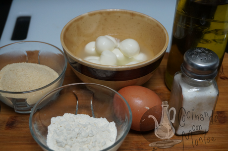 Bolitas de mozzarellas fritas Bolitas de mozzarellas fritas