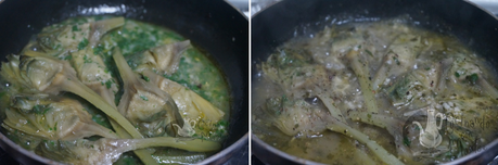 Alcachofas en salsa verde