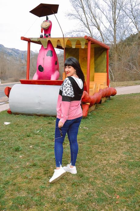 Sudadera pink & animal print Sudadera pink & animal print