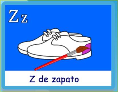 Aprendo a leer y a escribir. La Z