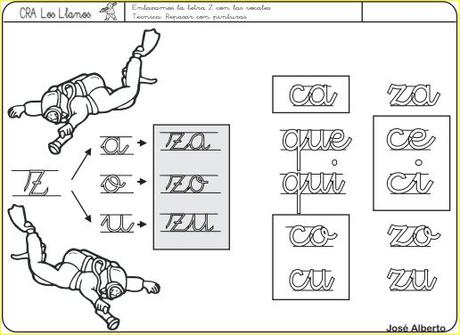 Aprendo a leer y a escribir. La Z