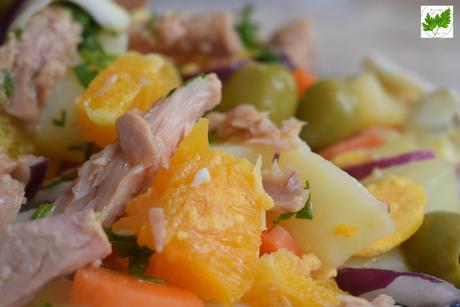 Ensalada de Patatas y Naranjas con Vinagreta de Naranja