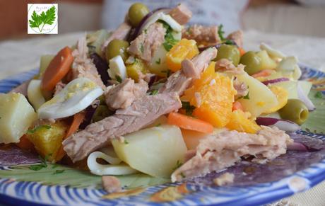 Ensalada de Patatas y Naranjas con Vinagreta de Naranja