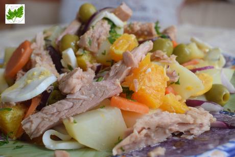 Ensalada de Patatas y Naranjas con Vinagreta de Naranja