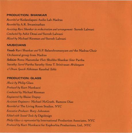 Ravi Shankar & Philip Glass - Passages (1990)