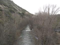 El río Sorbe desbordado