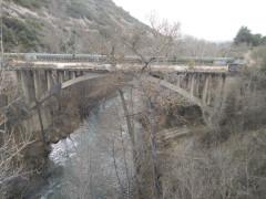 El río Sorbe desbordado