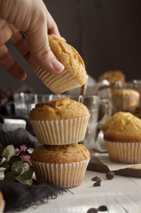 Magdalenas Caseras de Nata y Chocolate #Asaltablogs {Trasteamos en mi cocina}