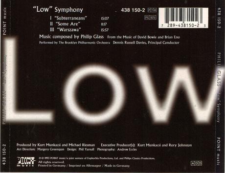 Philip Glass - Low Symphony From The Music Of David Bowie & Brian Eno (1993)