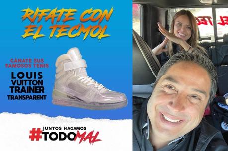 El candidato Romero Calzada rifa sus tenis Louis Vuitton