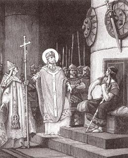 Peleó por el papa, peleó por reliquias.