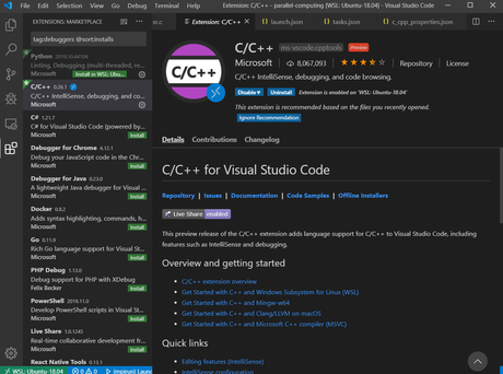 Configuración de Visual Studio Code y WSL para el desarrollo MPI