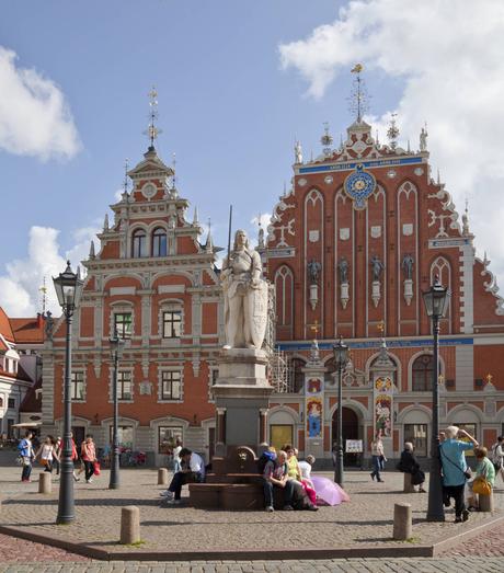 Riga, hermoso casco histórico con mucho art nouveau en Letonia