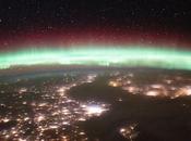 aurora polar desde espacio