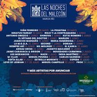 Cartel Las noches del Malecón 2021 en Murcia