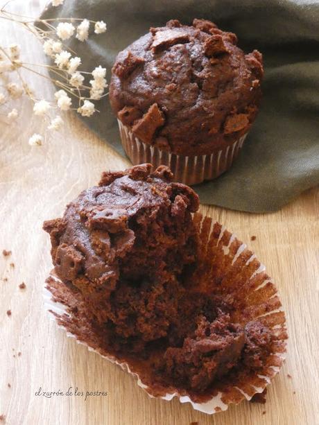 Magdalenas Chocolate con Galletas Magdalenas Chocolate con Galletas