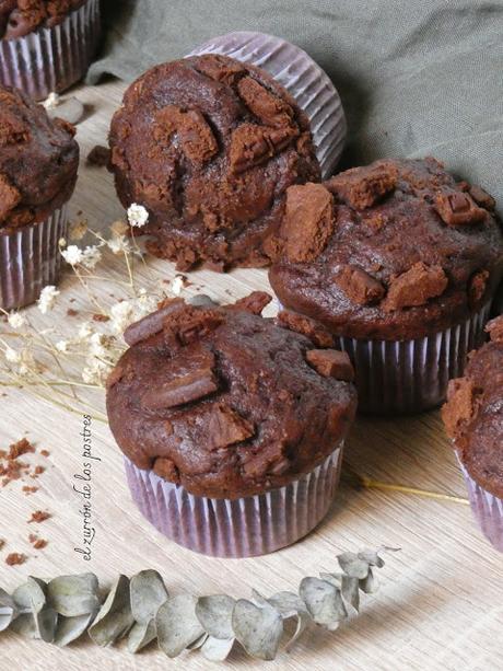 Magdalenas Chocolate con Galletas Magdalenas Chocolate con Galletas