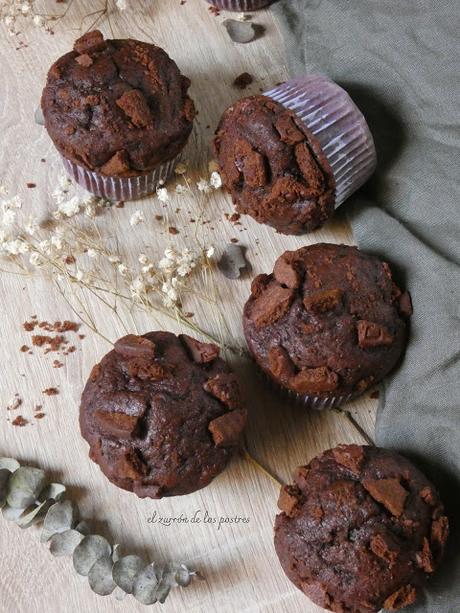 Magdalenas Chocolate con Galletas Magdalenas Chocolate con Galletas