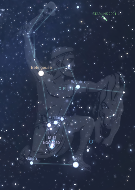 Los impresionantes objetos  que se pueden observar en la espada de Orión