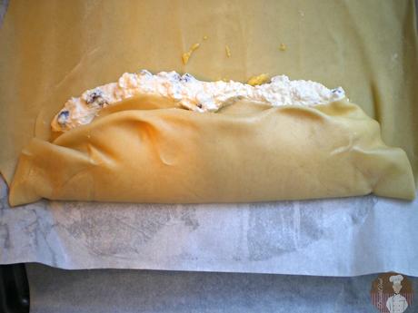 Topfenstrudel con albaricoques y arándanos: Relleno Topfenstrudel con albaricoques y arándanos: Relleno