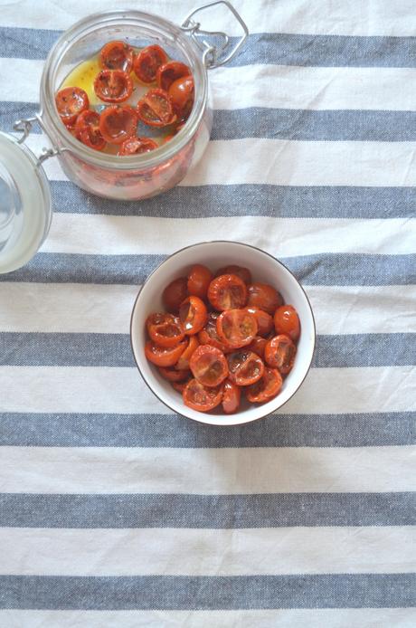 Tomates cherry secos al horno