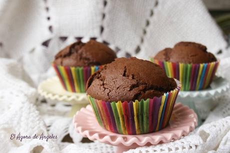 Magdalenas de chocolate  El Ágora de Ángeles