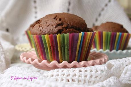 Magdalenas de chocolate  El Ágora de Ángeles