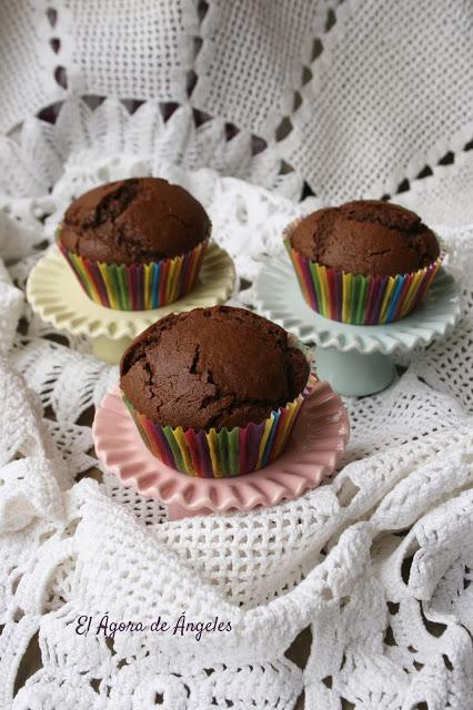 Magdalenas de chocolate  El Ágora de Ángeles