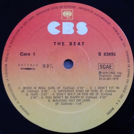 The Beat -Paul Collins beat Lp 1979