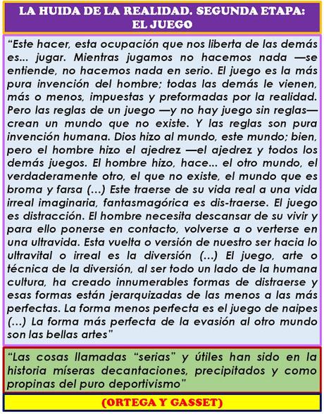 LA HUIDA DE LA REALIDAD