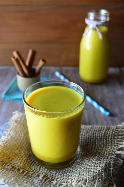 Golden milk iced latte