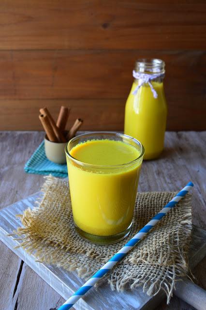 Golden milk iced latte