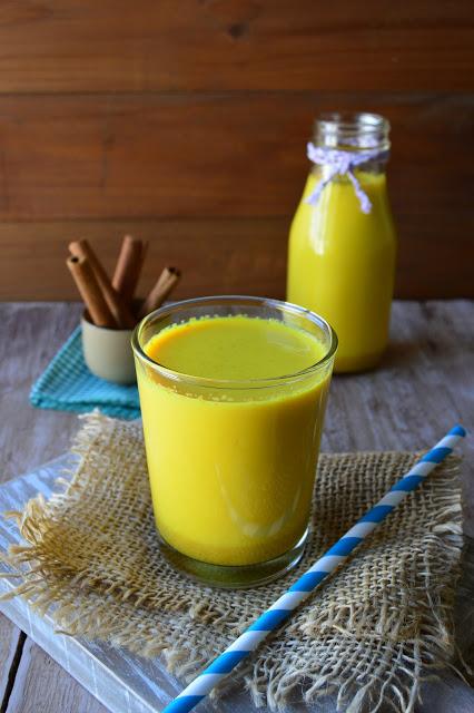 Golden milk iced latte