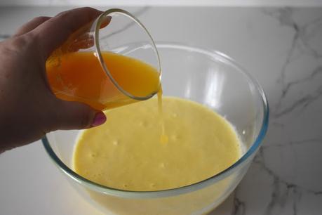 Bizcocho cebra de naranja y chocolate Bizcocho cebra de naranja y chocolate