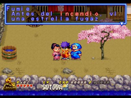 Ganbare Goemon: Uchuu Kaizoku Akogingu de PlayStation traducido al español